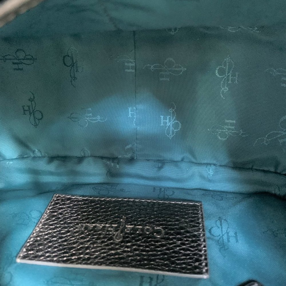 Cole Haan Pewter Pebble Leather Hobo Bag - Picture 4 of 4